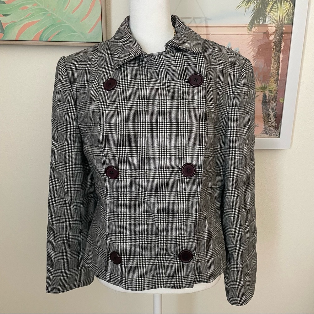 Ralph Lauren Purple Label Vintage Double Breasted 100% Wool Blazer Jacket Size 8